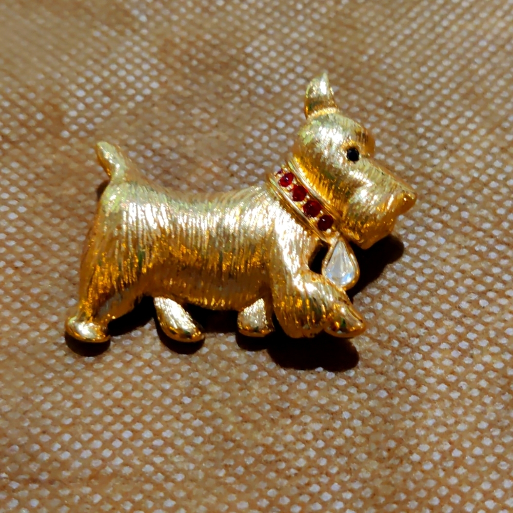 Vintage Napier Scotty Dog Pin